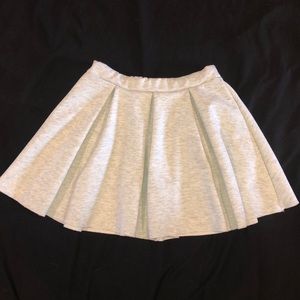 Grey/White Mini Skirt